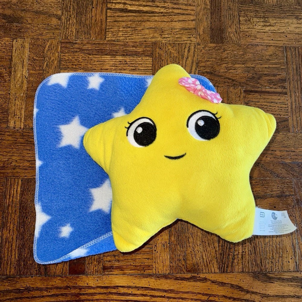 LITTLE‎ TIKES Baby Bum Twinkle Star Plush Musical Soft Toy Lovey Blanket Works
